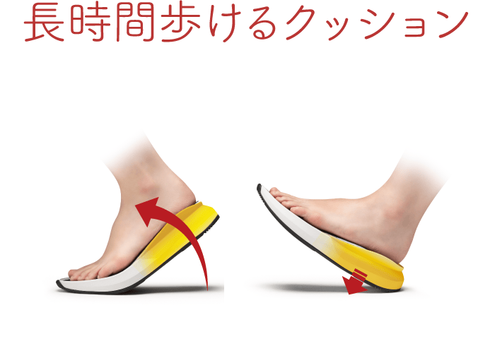 長時間歩けるクッション